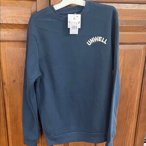 Unwell- Navy Crewneck Sweatshirt Casual Pullover XS long sleeve NWT super soft
